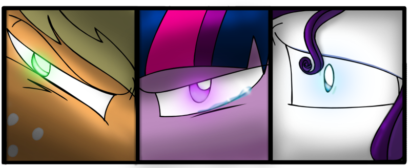 Size: 984x403 | Tagged: safe, artist:stuflox, derpibooru import, applejack, rarity, twilight sparkle, twilight sparkle (alicorn), alicorn, earth pony, pony, unicorn, the count of monte rainbow, applejack (male), crossover, danglajacks, danglars, dusk shine, elusive, eye, freckles, green eyes, mondego, monsparkle, musical, rarifort, rule 63, the count of monte cristo, villefort