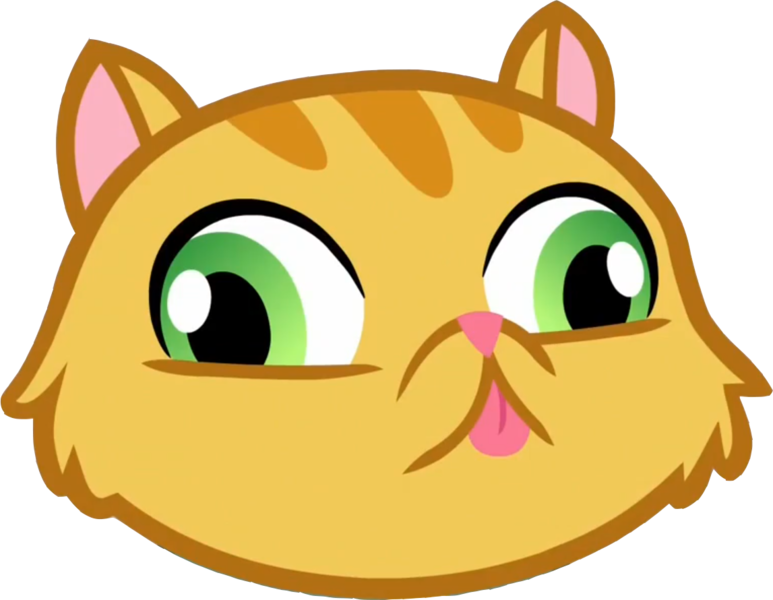 Size: 1147x890 | Tagged: safe, derpibooru import, derp cat, cat, grannies gone wild, :p, bust, goldie delicious' cats, portrait, silly, simple background, solo, tongue out, transparent background