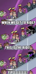 Size: 500x1032 | Tagged: cute, derpibooru import, escalator, escalator land, george bush, king sombra, mr. turner, president, safe, sombradorable, the fairly oddparents, timmy's dad, timmy's mom, timmy turner