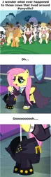 Size: 974x3349 | Tagged: clothes, derpibooru import, edit, edited screencap, fake it 'til you make it, fluttergoth, fluttershy, grimdark, jacket, leather, leather jacket, screencap