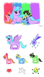 Size: 1498x2600 | Tagged: safe, artist:malahayata, derpibooru import, ponified, alicorn, pegasus, pony, alicornified, bliss (powerpuff girls 2016), blossom (powerpuff girls), bubbles (powerpuff girls), buttercup (powerpuff girls), cute, powerpuff girls 2016, race swap, the powerpuff girls