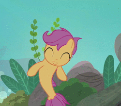 Size: 1234x1078 | Tagged: safe, derpibooru import, screencap, apple bloom, scootaloo, sweetie belle, seapony (g4), surf and/or turf, animated, cropped, cute, cutealoo, cutie mark crusaders, sea-mcs, seaponified, seapony apple bloom, seapony scootaloo, seapony sweetie belle, solo, sound, species swap, swimming, underwater, webm