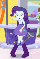 Size: 407x603 | Tagged: safe, derpibooru import, screencap, rarity, dance magic, equestria girls, spoiler:eqg specials, animated, cropped, dancing, dancity, devil horn (gesture), female, out of context, solo