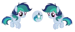 Size: 3160x1352 | Tagged: safe, artist:thesmall-artist, derpibooru import, oc, oc:shooting star (bronyponyyy2340), unofficial characters only, pegasus, pony, female, filly, magical lesbian spawn, offspring, parent:rainbow dash, parent:twilight sparkle, parents:twidash, simple background, solo, transparent background