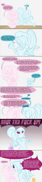 Size: 2400x10258 | Tagged: safe, artist:7los7, derpibooru import, adagio dazzle, aria blaze, fluttershy, sonata dusk, equestria girls, fake it 'til you make it, rainbow rocks, alternate hairstyle, angry, comic, dialogue, food, hipster, hipstershy, looking at each other, smiling, speech bubble, taco, the dazzlings, vulgar, yelling