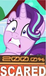 Size: 202x331 | Tagged: 200% mad, caption, cropped, derpibooru import, edit, edited screencap, exploitable meme, image macro, meme, safe, scared, screencap, solo, starlight glimmer, text, the parent map