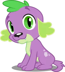 Size: 5000x5525 | Tagged: safe, artist:dashiesparkle, derpibooru import, edit, editor:slayerbvc, vector edit, spike, dog, equestria girls, equestria girls (movie), absurd resolution, accessory-less edit, looking at you, male, missing accessory, paws, simple background, sitting, solo, spike the dog, transparent background, vector
