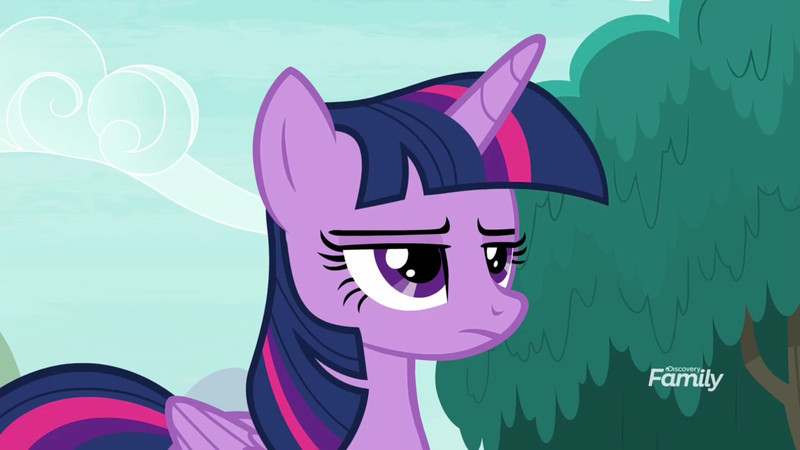 Size: 1920x1080 | Tagged: alicorn, derpibooru import, discovery family logo, frown, non-compete clause, safe, screencap, solo, twilight is not amused, twilight sparkle, twilight sparkle (alicorn), unamused