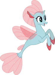 Size: 1765x2380 | Tagged: artist:andrevus, changedling, changeling, cute, derpibooru import, diaocelles, disguise, disguised changeling, non-compete clause, ocellus, safe, seaponified, seapony (g4), seapony ocellus, simple background, solo, species swap, transparent background