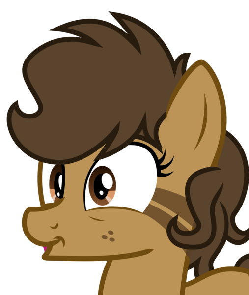 Size: 1982x2344 | Tagged: safe, artist:binkyt11, derpibooru import, oc, oc:binky, unofficial characters only, earth pony, hybrid, pony, zony, 8^y, bust, faic, female, freckles, inkscape, mare, simple background, solo, transparent background, vector