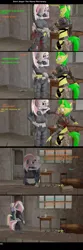 Size: 1920x5752 | Tagged: 3d, abuse, angry, anthro, artist:universalblue, blood, breasts, combat, comic, derpibooru import, dialogue, drugs, eyepatch, fallout equestria, grimdark, knife, oc, oc:hired gun, oc:serenity (fallout equestria: heroes), punch, raider, sad, scar, source filmmaker, tooth