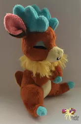 Size: 900x1369 | Tagged: safe, artist:ketika, derpibooru import, velvet reindeer, them's fightin' herds, community related, irl, photo, plushie, sitting, solo