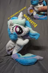 Size: 3155x4799 | Tagged: artist:baraka1980, derpibooru import, irl, photo, plushie, princess celestia, safe, seaponified, seapony celestia, seapony (g4), solo, species swap