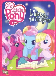 Size: 800x1084 | Tagged: artist:emma vieceli, book, book cover, cheerilee (g3), colour:kate brown, cover, crescent moon, derpibooru import, french, fullfx studios for hasbro, g3, g3.5, jungle, moon, official, rainbow dash (g3), safe, story:stanley jefferson, toola roola