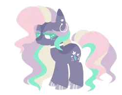 Size: 1024x796 | Tagged: safe, artist:chococakebabe, derpibooru import, oc, oc:harmony star (chococakebabe), earth pony, pony, female, lineless, mare, simple background, solo, transparent background