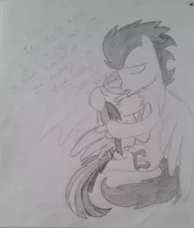 Size: 1024x1201 | Tagged: safe, artist:rapidskies, derpibooru import, rainbow dash, soarin', comforting, crying, female, hug, male, monochrome, shipping, sketch, soarindash, straight, traditional art