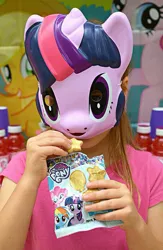 Size: 453x693 | Tagged: alicorn, cursed image, derpibooru import, human, irl, irl human, mask, photo, safe, twilight sparkle, twilight sparkle (alicorn)