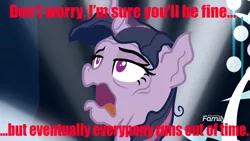Size: 1920x1080 | Tagged: safe, artist:ilovethetalkingclock, derpibooru import, edit, edited screencap, screencap, mean twilight sparkle, alicorn, pony, the mean 6, caption, clone, don't hug me i'm scared, dying, female, image macro, impact font, mare, melting, meme, nightmare fuel, red text, solo, song reference, text, you know for kids, you ruined everything