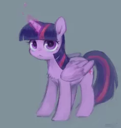 Size: 544x574 | Tagged: safe, artist:kei05, derpibooru import, twilight sparkle, twilight sparkle (alicorn), alicorn, pony, chest fluff, female, looking at you, mare, simple background, solo
