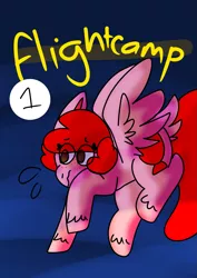Size: 1447x2039 | Tagged: safe, artist:shoto, derpibooru import, ponified, pegasus, pony, comic:flightcamp, balloon (inanimate insanity), comic cover, inanimate insanity, male, medibang paint, preview, sneak peek, solo