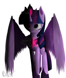 Size: 3000x3500 | Tagged: safe, artist:nixworld, derpibooru import, twilight sparkle, twilight sparkle (alicorn), alicorn, pony, cute, evil, evil twilight, female, mare, solo, twilight is anakin, tyrant sparkle