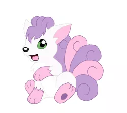 Size: 644x572 | Tagged: crossover, derpibooru import, female, pokefied, pokémon, safe, simple background, solo, species swap, sweetie belle, vulpix, white background