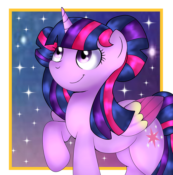 Size: 1184x1200 | Tagged: alicorn, artist:doraeartdreams-aspy, cute, derpibooru import, older, safe, solo, stars, twiabetes, twilight sparkle, twilight sparkle (alicorn)