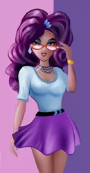Size: 560x1080 | Tagged: artist:ltrm35a2, clothes, derpibooru import, female, glasses, glasses rarity, human, humanized, rarity, rarity's glasses, safe, solo