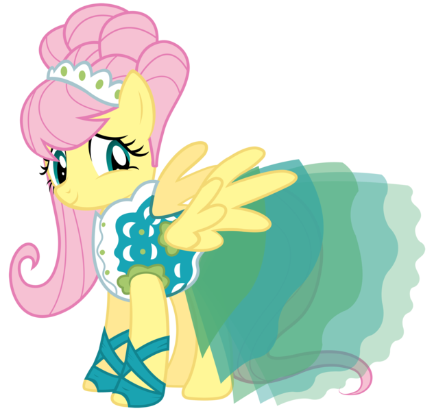 Size: 3650x3458 | Tagged: safe, artist:mihaaaa, derpibooru import, fluttershy, pony, green isn't your color, clothes, cute, dress, female, looking at you, modelshy, shyabetes, simple background, solo, transparent background, vector