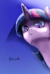 Size: 1377x2039 | Tagged: safe, artist:oberon826, derpibooru import, twilight sparkle, twilight sparkle (alicorn), alicorn, pony, female, looking at you, mare, solo