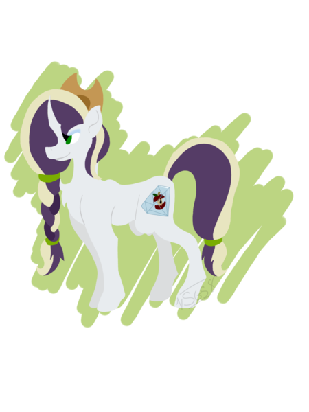 Size: 1024x1365 | Tagged: safe, artist:foxytthepiratefoxgir, derpibooru import, oc, oc:rotten core, unofficial characters only, pony, unicorn, icey-verse, applejack's hat, cowboy hat, eyeshadow, female, hat, magical lesbian spawn, makeup, mare, next generation, offspring, parent:mean applejack, parent:mean rarity, parents:mean rarijack, simple background, solo, transparent background