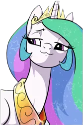 Size: 1095x1636 | Tagged: safe, artist:pencils, derpibooru import, edit, editor:childofthenight, princess celestia, alicorn, pony, comic:anon's pie adventure, :3, background removed, comic, cute, female, mare, simple background, smug, smuglestia, solo, transparent background