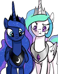 Size: 1071x1380 | Tagged: safe, artist:pencils, derpibooru import, edit, editor:childofthenight, princess celestia, princess luna, alicorn, pony, comic:anon's pie adventure, alicorns only, background removed, comic, cute, duo, female, mare, royal sisters, siblings, simple background, sisters, smiling, transparent background, varying degrees of want