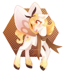 Size: 1163x1334 | Tagged: safe, artist:caramelflower, derpibooru import, ponified, pegasus, pony, female, mare, pokémon, ribombee, simple background, solo, transparent background