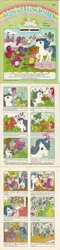 Size: 720x3000 | Tagged: safe, derpibooru import, official, applejack (g1), cherries jubilee, heart throb, majesty, medley, posey, spike (g1), tootsie, earth pony, human, pegasus, pony, sea pony, unicorn, comic:my little pony (g1), accidental innuendo, clackers, comic, concert, cymbals, double inside out loop, fiddlers three, g1, garden, hat, hat pop, horn, king, king merry, magic, maracas, merry music, music, music land, musical instrument, official comic, piano, practice, queen medley, teleportation, toothache, trumpet, twirled her magic horn, wavebreaker