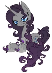 Size: 1293x1802 | Tagged: safe, artist:cuttycommando, derpibooru import, nightmare rarity, rarity, pony, unicorn, corrupted, female, frown, greed, hilarious in hindsight, mare, nightmare (entity), nightmarified, prone, seven deadly sins