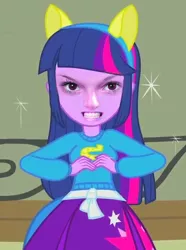 Size: 514x692 | Tagged: safe, derpibooru import, edit, edited screencap, screencap, twilight sparkle, equestria girls, equestria girls (movie), cropped, hyper realistic eyes, looking at you, nightmare fuel, realistic, solo, uncanny valley, wat, why, wtf