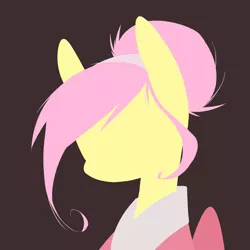 Size: 2000x2000 | Tagged: safe, artist:rosefluffdraws, derpibooru import, fluttershy, pony, clothes, female, kimono (clothing), mare, simple background, solo