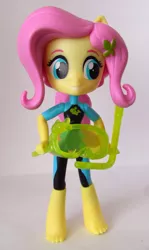 Size: 1081x1815 | Tagged: safe, artist:whatthehell!?, derpibooru import, fluttershy, fish, equestria girls, equestria girls series, barefoot, beach, clothes, doll, equestria girls minis, feet, irl, photo, ponied up, snorkel, swimsuit, toy, wetsuit