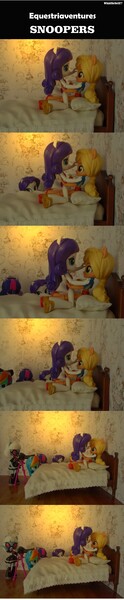 Size: 899x4354 | Tagged: safe, artist:whatthehell!?, derpibooru import, applejack, photo finish, rainbow dash, rarity, sci-twi, twilight sparkle, equestria girls, equestria girls series, bed, bedroom, camera, clothes, cute, doll, equestria girls minis, eqventures of the minis, female, irl, lesbian, photo, ponied up, rarijack, sandals, shipping, stars, swimsuit, toy, ultra minis