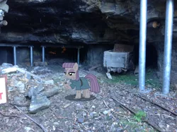 Size: 1024x765 | Tagged: artist:didgereethebrony, blue mountains, boulder (pet), coal, derpibooru import, didgeree collection, dusty, katoomba, maud pie, mine, mlp in australia, safe, solo