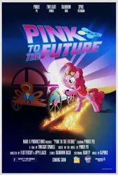 Size: 5530x8192 | Tagged: 1983, 80s, '83, absurd resolution, back to the future, derpibooru import, estin83, marty mcfly, movie poster, my little pony logo, official, parody, pinkie klein, pinkie mcpie, pinkie pie, poster, safe