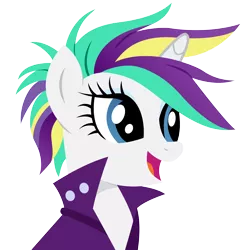 Size: 4770x4830 | Tagged: safe, artist:paganmuffin, derpibooru import, rarity, unicorn, it isn't the mane thing about you, absurd resolution, alternate hairstyle, female, mare, punk, raripunk, simple background, solo, transparent background, vector