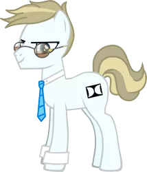 Size: 1727x2018 | Tagged: safe, artist:grapefruitface1, derpibooru import, oc, oc:thomas pony, ponified, earth pony, pony, pony creator, 80s, cuffs (clothes), glasses, looking at you, musician, necktie, simple background, solo, thomas dolby, transparent background