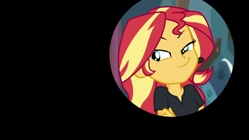 Size: 1280x720 | Tagged: safe, derpibooru import, screencap, sunset shimmer, all the world's off stage, equestria girls, equestria girls series, iris out, solo