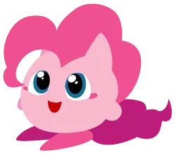 Size: 570x497 | Tagged: artist:sillyewe, crossover, derpibooru import, kirby, kirby (character), kirbyfied, kirby pie, nintendo, pinkie pie, safe, simple background, solo, species swap, transparent background, vector, video game