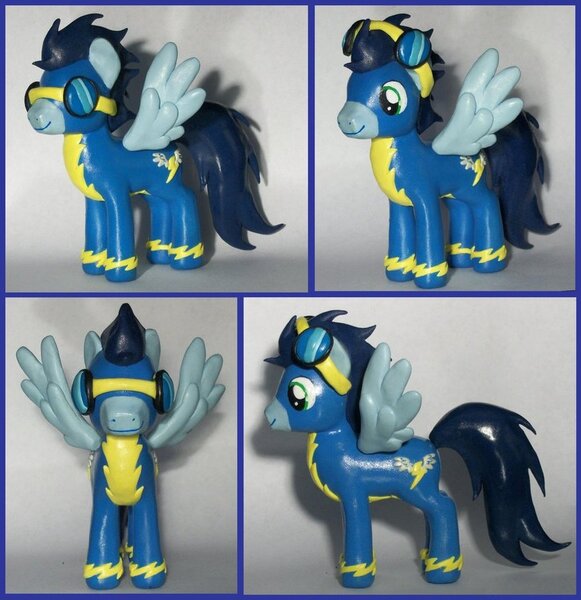 Size: 879x908 | Tagged: safe, artist:madponyscientist, derpibooru import, soarin', pony, craft, custom, irl, photo, sculpture, solo, toy