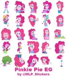 Size: 364x418 | Tagged: safe, artist:mlpcreativelab, derpibooru import, gummy, pinkie pie, acadeca, dance magic, equestria girls, equestria girls (movie), friendship games, legend of everfree, rainbow rocks, shake your tail, spoiler:eqg specials, camp everfree outfits, helping twilight win the crown, pinkie spy, telegram sticker