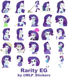 Size: 364x418 | Tagged: safe, artist:mlpcreativelab, derpibooru import, rarity, a queen of clubs, eqg summertime shorts, equestria girls, equestria girls (movie), equestria girls series, friendship games, good vibes, legend of everfree, mirror magic, rainbow rocks, shake your tail, steps of pep, spoiler:eqg specials, camp everfree outfits, cute, raribetes, solo, telegram sticker
