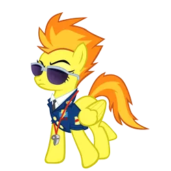 Size: 5576x5576 | Tagged: absurd resolution, artist:freak0uo, clothes, derpibooru import, safe, simple background, spitfire, spitfire's eyebrows, sunglasses, transparent background, uniform, vector, wonderbolts academy